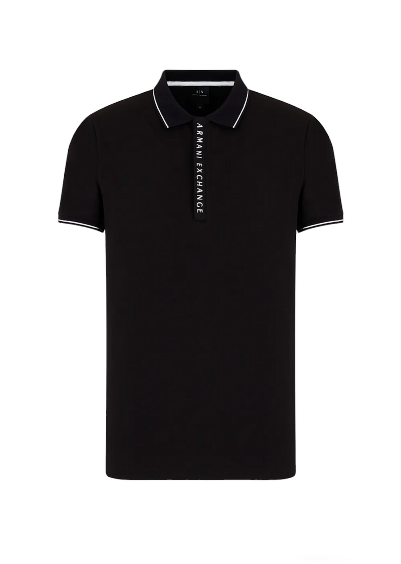 ARMANI EXCHANGE Polo con logo a contrasto