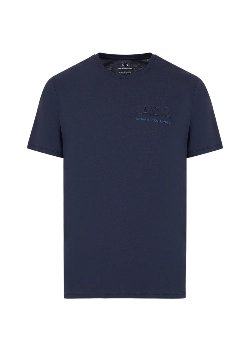 ARMANI EXCHANGE T-shirt regular fit in jersey di cotone con logo sul petto