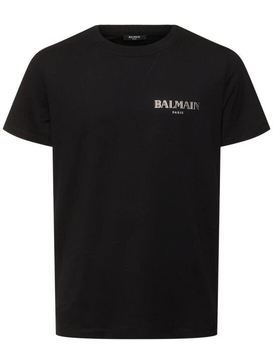 Balmain T-shirt con logo vintage Silver