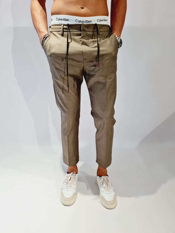 PANTALONE PRIME FRESCO DI LANA
CON MEZZO ELASTICO E LACCETTI