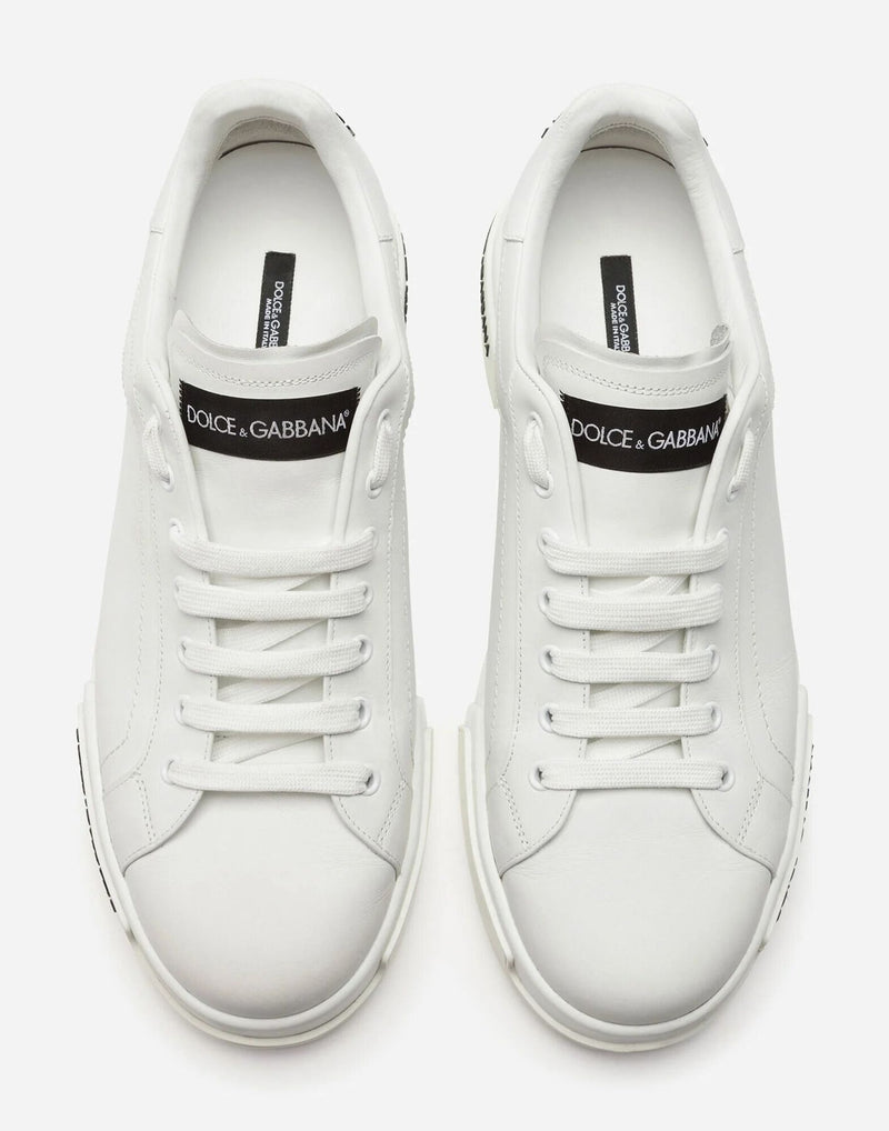 DOLCE&GABBANA SNEAKER PORTOFINO IN VITELLO NAPPATO