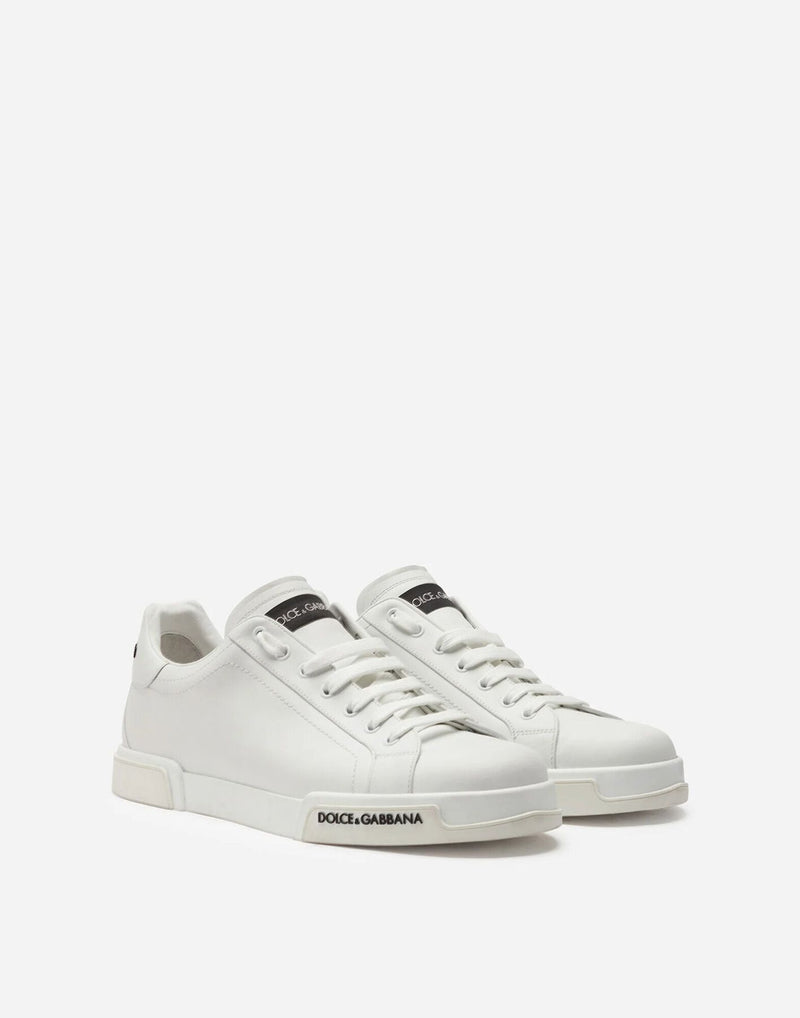 DOLCE&GABBANA SNEAKER PORTOFINO IN VITELLO NAPPATO