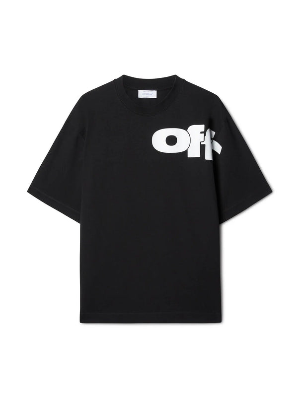 OFF-WHITE T-shirt skate nera con logo shared