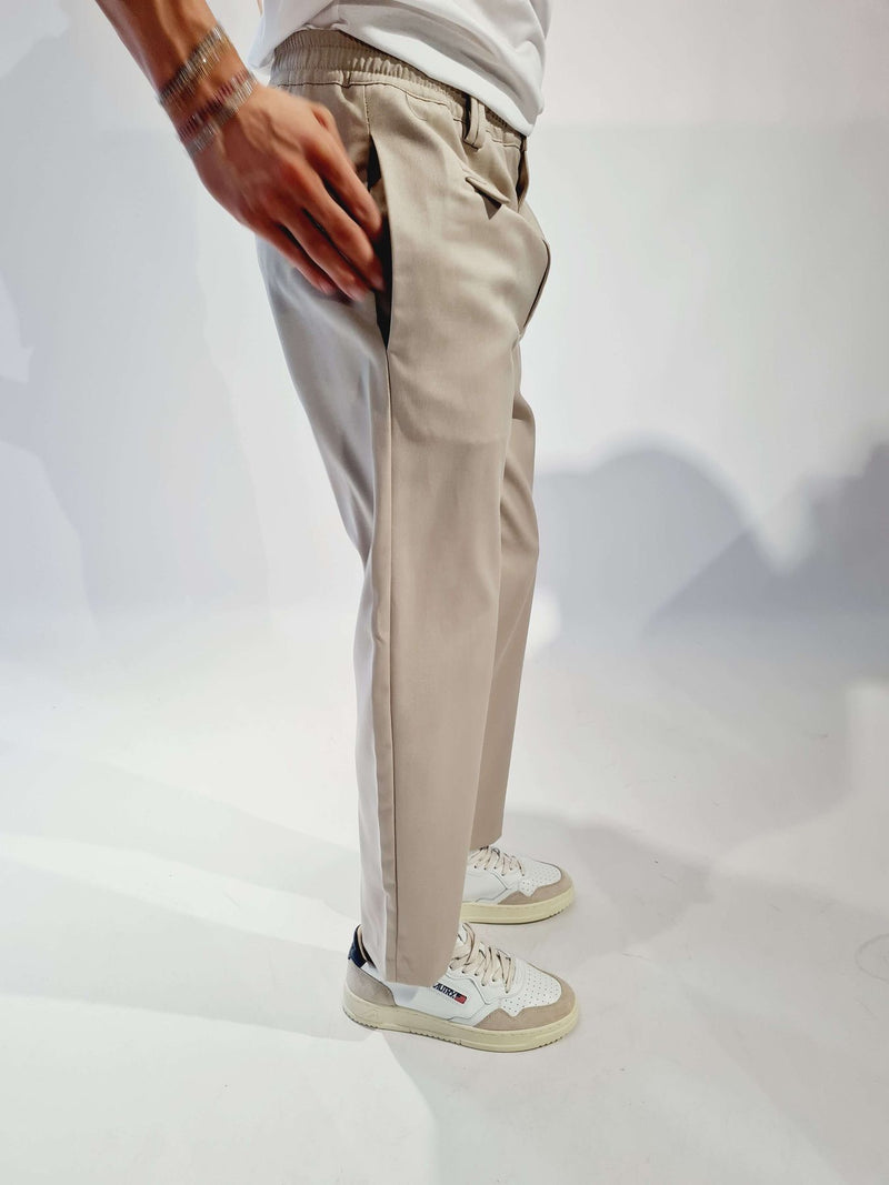 PANTALONE PRIME CON MEZZO ELASTICO VESTIBILITA' LARGA