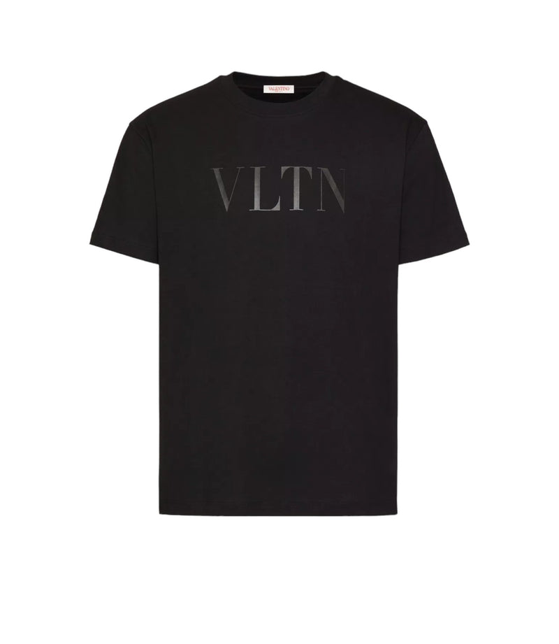 VALENTINO T-SHIRT GIROCOLLO IN COTONE CON STAMPA VLTN