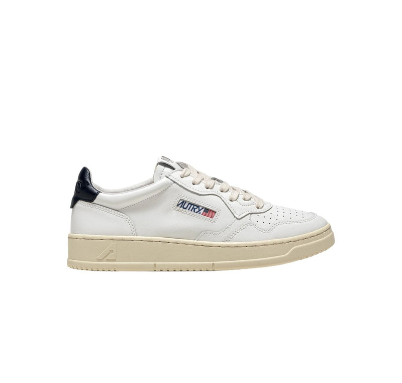 AUTRY SNEAKERS UOMO SNEAKERS MEDALIST LOW IN PELLE BIANCA E SPACE