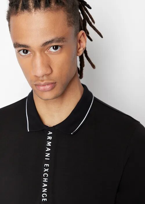 ARMANI EXCHANGE Polo con logo a contrasto