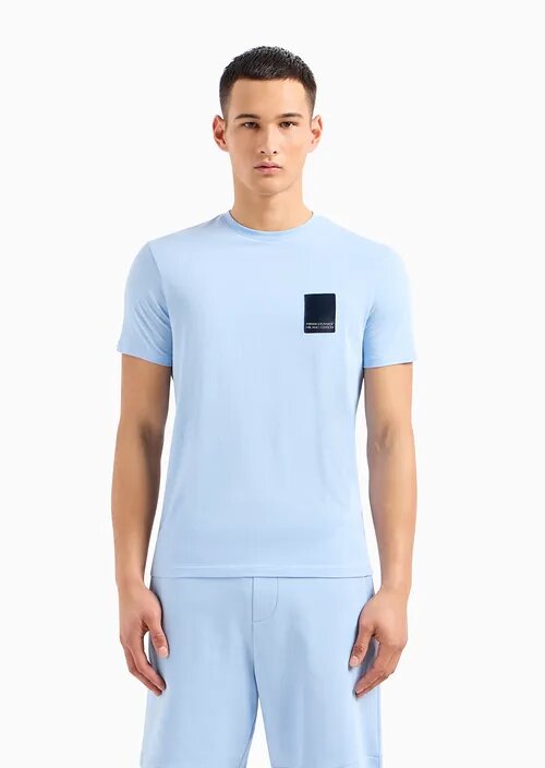 ARMANI EXCHANGE T-shirt regular fit ASV in cotone organico